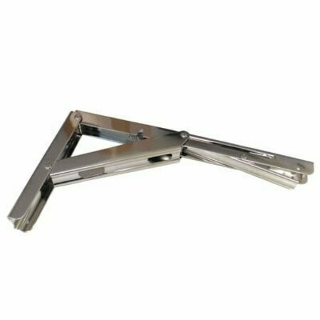 SUGATSUNE 12 Inch Folding Shelf Bracket, Stainless Steel EB-303/EP